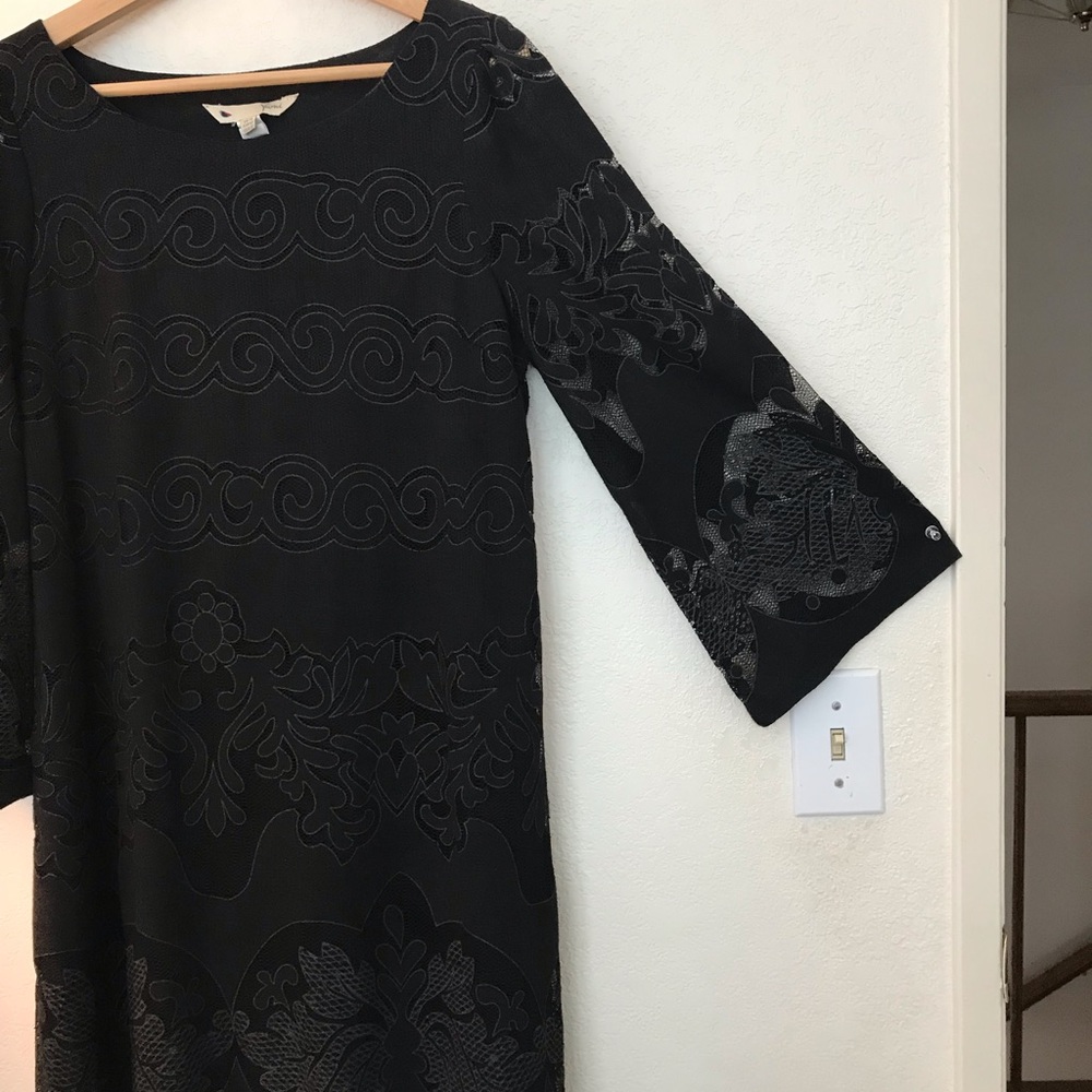 Yumi black lace sheath Aline dress size 8/10